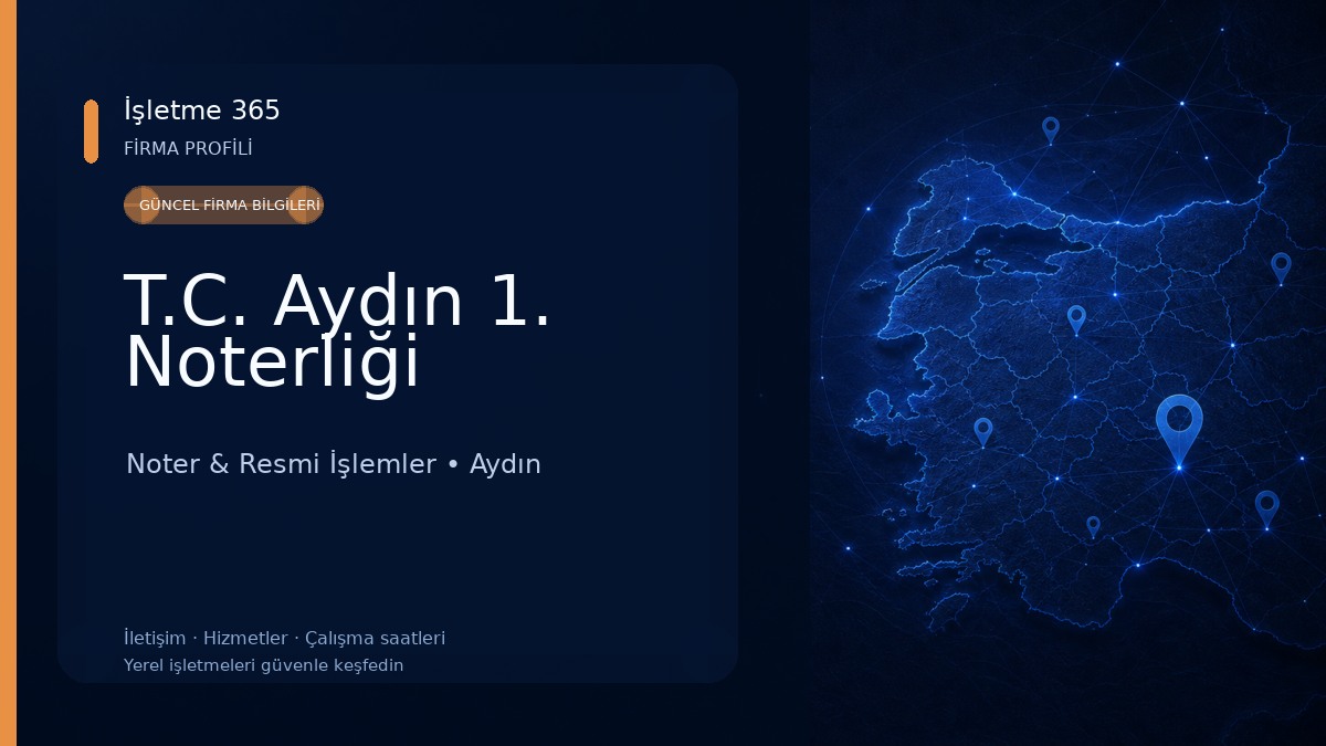 T.C. Aydın 1. Noterliği 
