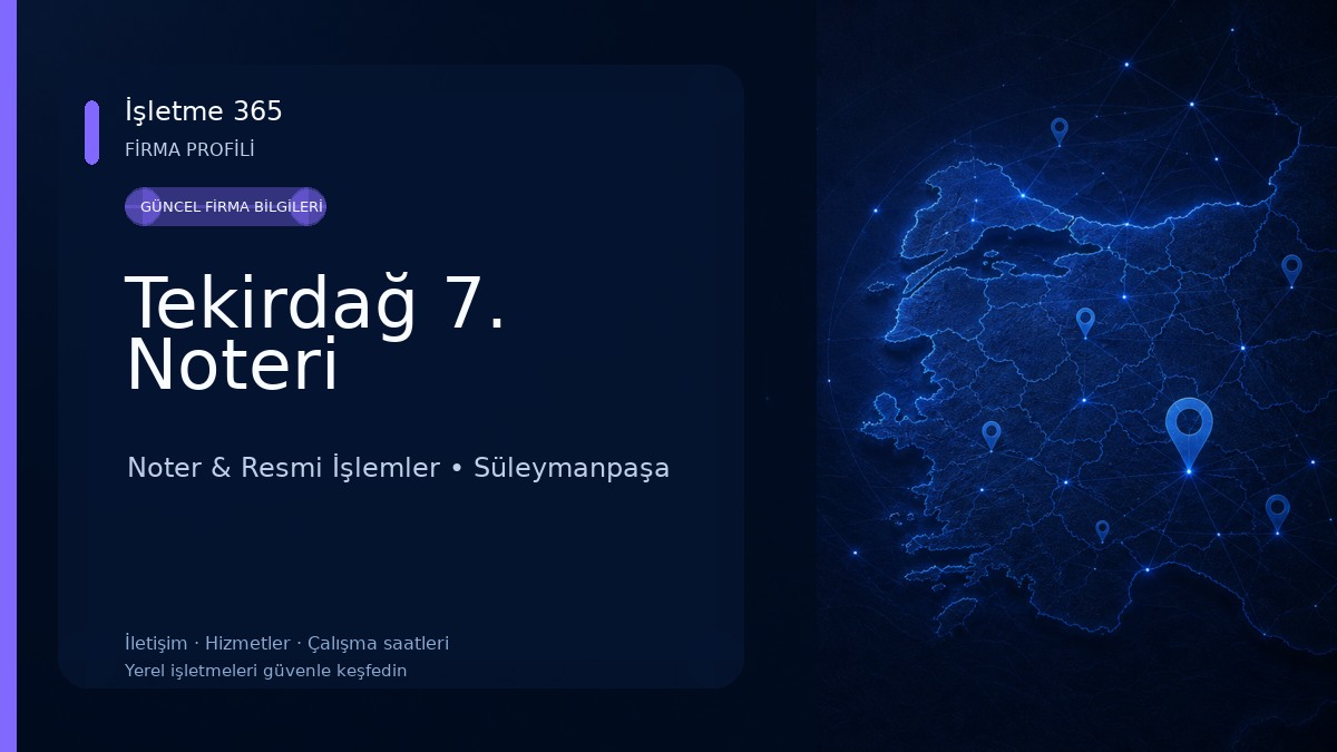 Tekirdağ 7. Noteri 