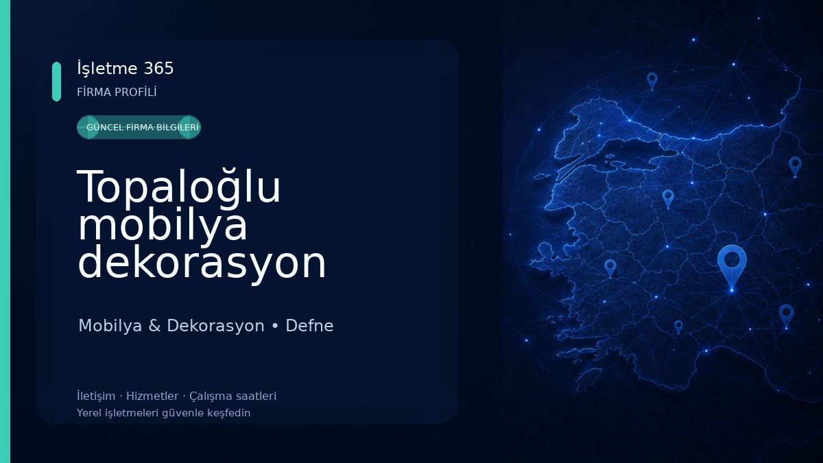 Topaloğlu mobilya dekorasyon atölyesi