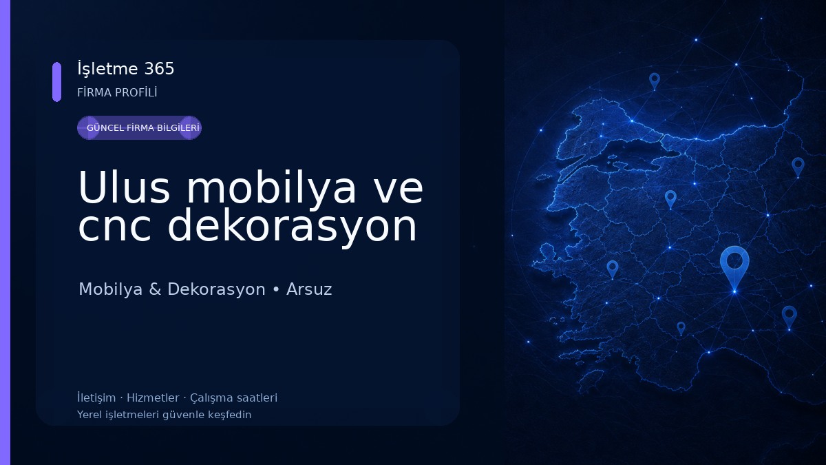 Ulus mobilya ve cnc dekorasyon Mobilya & Dekorasyon