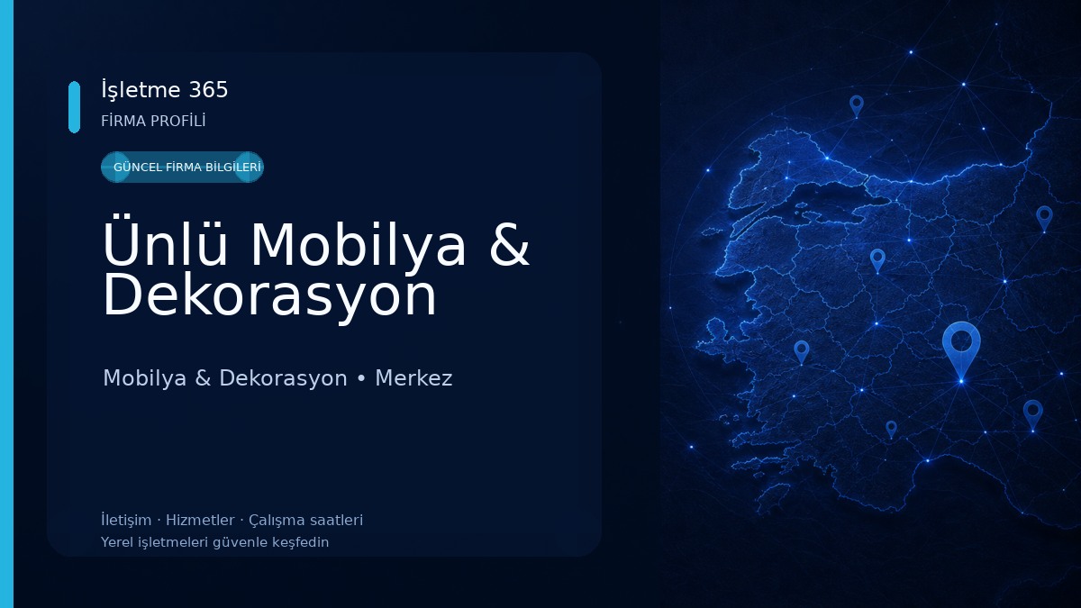 Ünlü Mobilya & Dekorasyon Mobilya & Dekorasyon