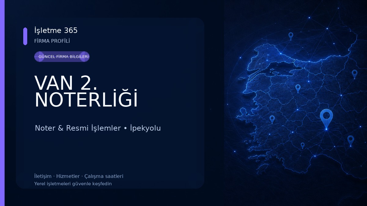 VAN 2. NOTERLİĞİ 