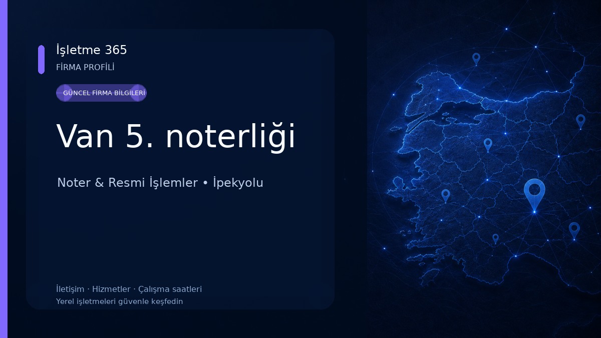 Van 5. noterliği 
