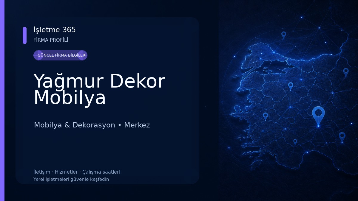 Yağmur Dekor Mobilya 