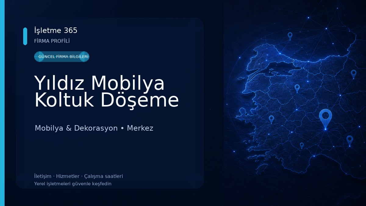 Yıldız Mobilya Koltuk Döşeme