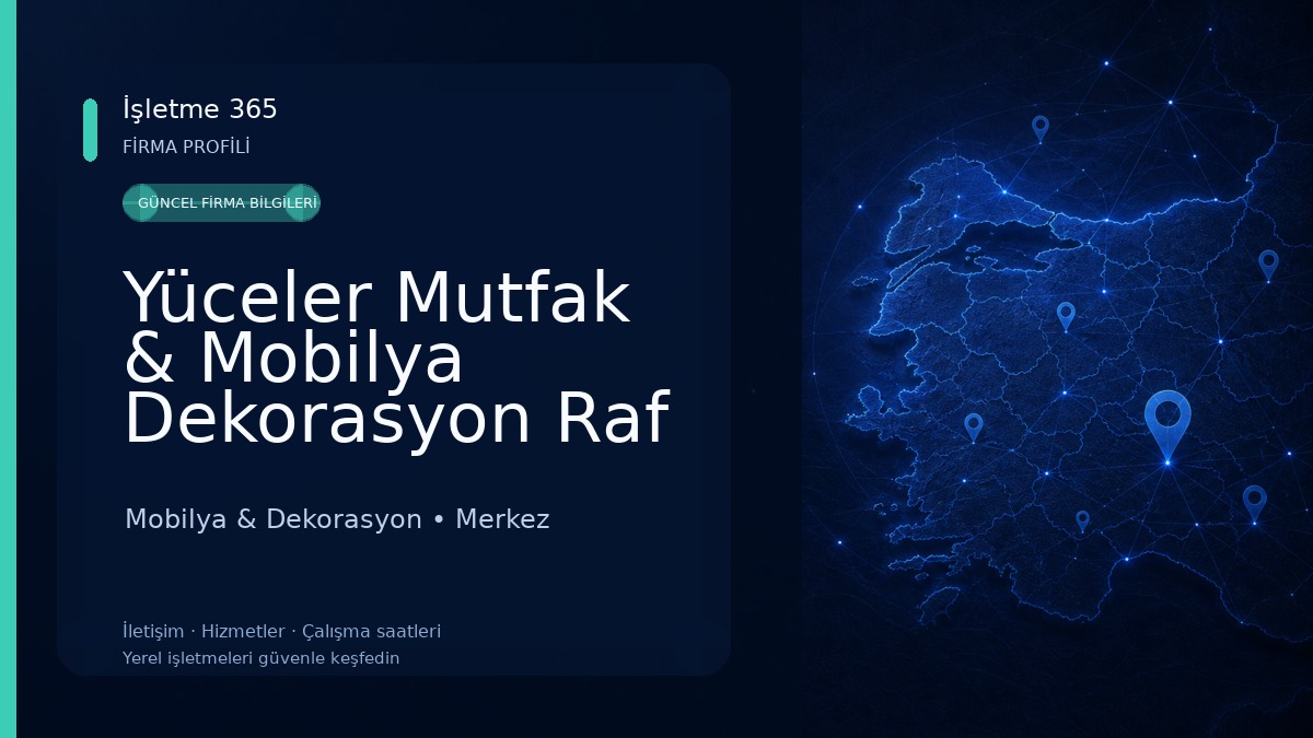 Yüceler Mutfak & Mobilya Dekorasyon Raf Sistemleri