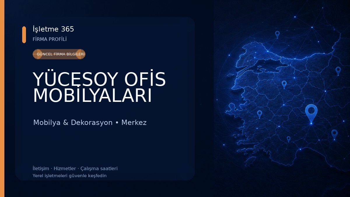 YÜCESOY OFİS MOBİLYALARI Mobilya & Dekorasyon