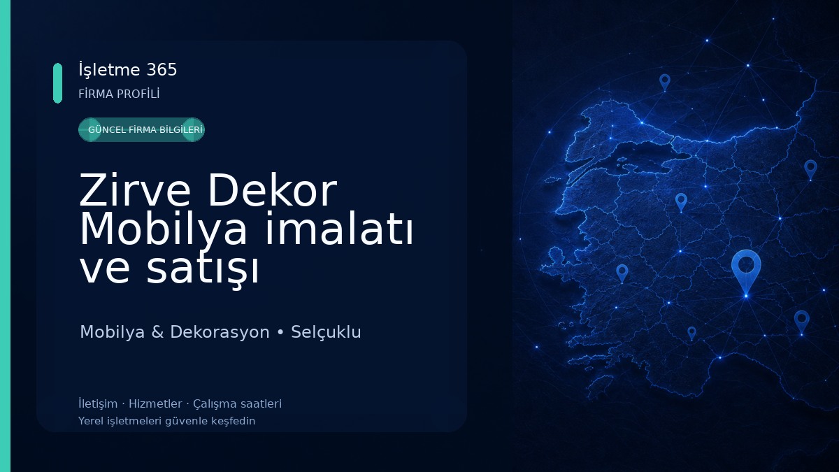 Zirve Dekor Mobilya imalatı ve satışı Mobilya & Dekorasyon