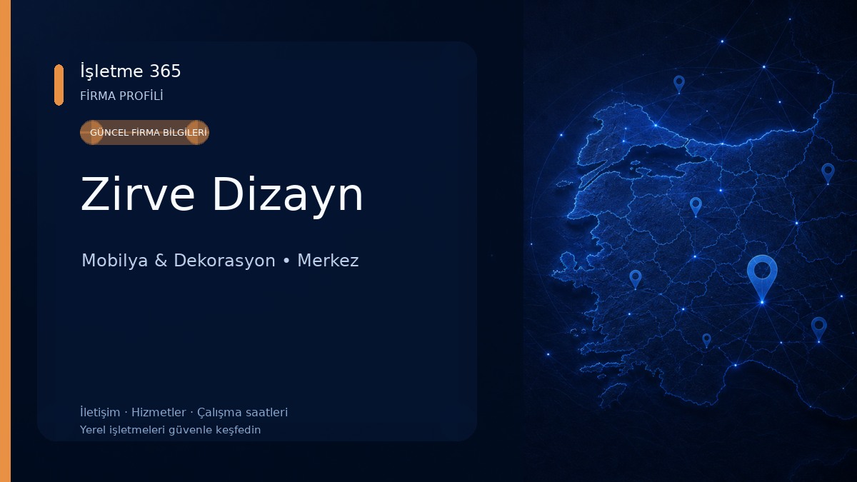 Zirve Dizayn Mobilya & Dekorasyon